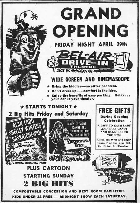 Bel Air Drive-In Theatre - Old Ad From Ron Gross (newer photo)